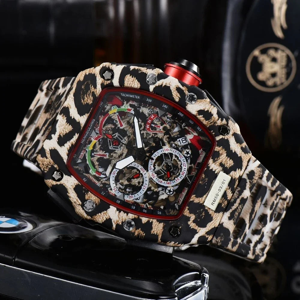 Unique Tonneau AAA Quartz Watch Men 2025 Luxury Brand Men's Watch Top Waterproof Creative Style Watch Wine Barrel Shaped Clcok