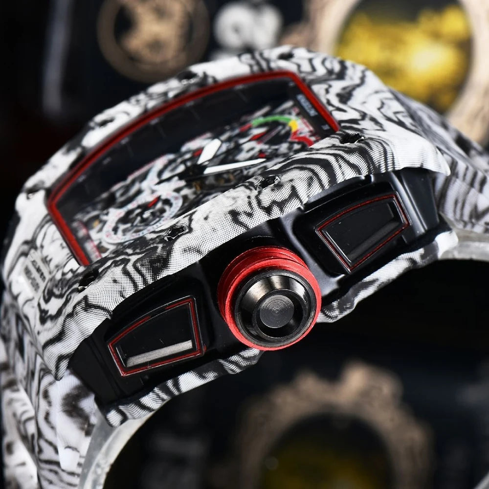 Unique Tonneau AAA Quartz Watch Men 2025 Luxury Brand Men's Watch Top Waterproof Creative Style Watch Wine Barrel Shaped Clcok