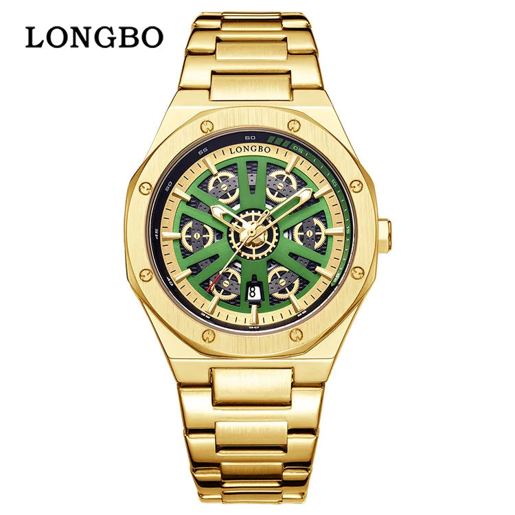 Luxury Men's Quartz Watches  casual waterproof Brand watch Stainless Steel Ceramic Bezel Solid Strap Sports Watches For Men Gift